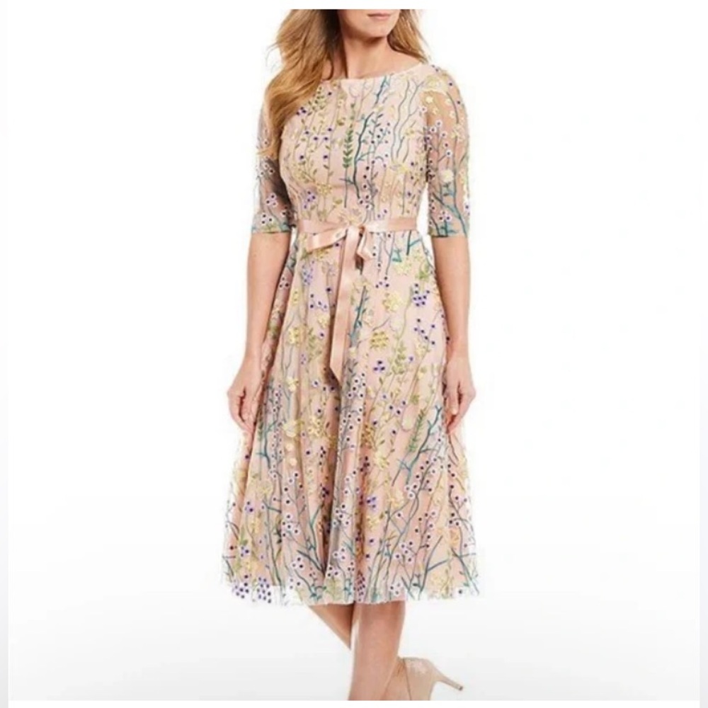 Alex Marie Multicolor Floral Midi Dress - Picture 2 of 6